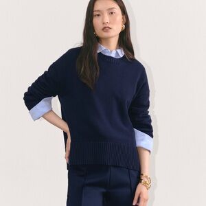 Everlane boxy sweater in everyday cotton